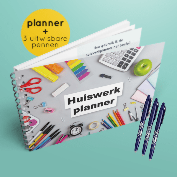 Desk huiswerkplanner + 3 pennen