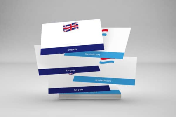 Woordkaartjes Engels Nederlands