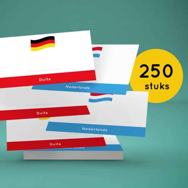 Flashcards_Woordjes_leren_Duits-Nederlands_250 stuks