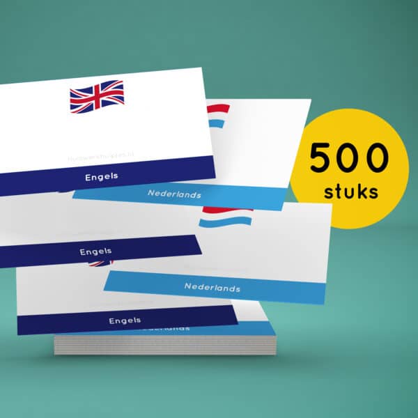Flashcards_Woordjes_leren_Engels-Nederlands_500 stuks