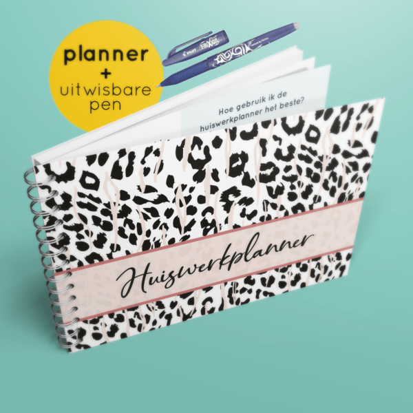 Panterprint Design huiswerkplanner + 1 pen